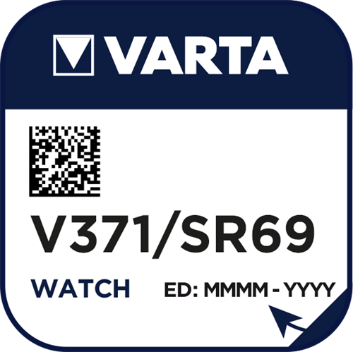 Varta  Klockbatterier SR 69, 370 1,55V 1-Pack