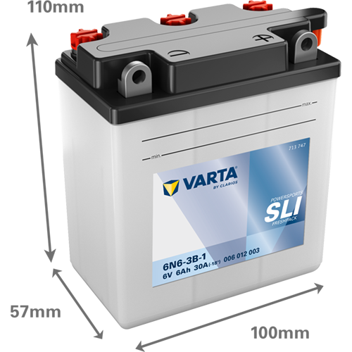 Varta MC 6N6-3B-1 6V 6Ah
