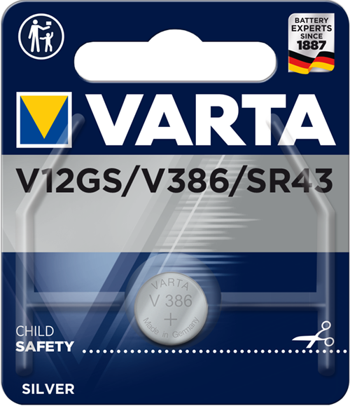 Varta  Klockbatterier SR 43, 386, 301 1,55V 1-Pack