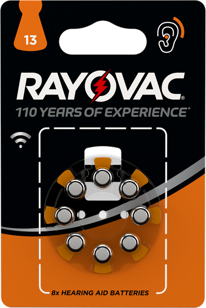 RAYOVAC  Hörapparatsbatterier  13 8st