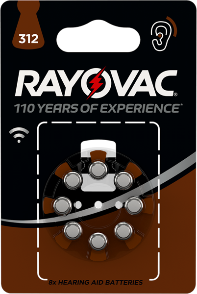 RAYOVAC  Hörapparatsbatterier 312 8st