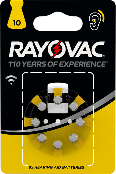 RAYOVAC  Hörapparatsbatterier  10 8st