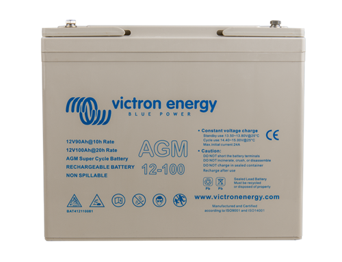 Victron 12V 100Ah AGM Super Cycle Batteri. (M6)