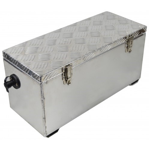 Aluminium Batteribox inv:360x180x240 mm
