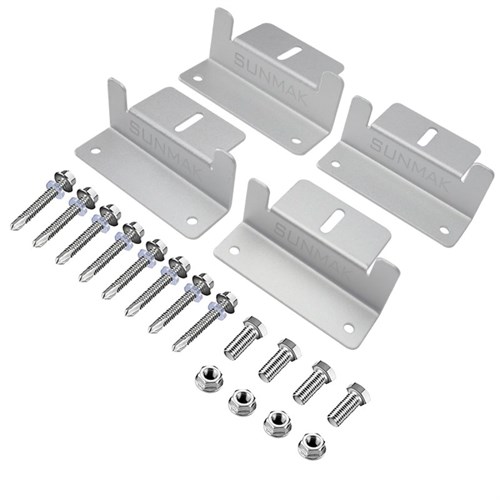 Fäste solcell aluminium 4st hållare