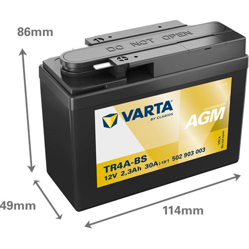 Varta MC AGM TR4A-BS 12V 2,3Ah