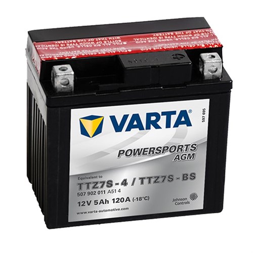 Varta Mc-batteri  AGM TZ7S-BS 12v 5Ah
