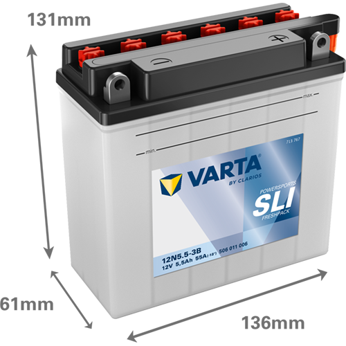 Varta MC 12N5.5-3B 12V 5Ah