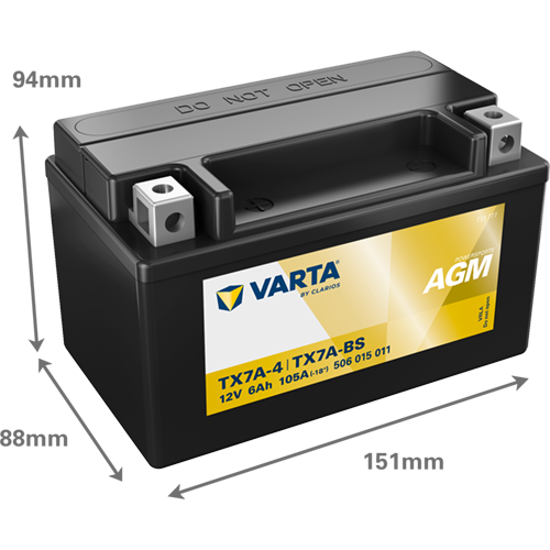 Varta MC AGM YTX7A-BS 12V 6Ah