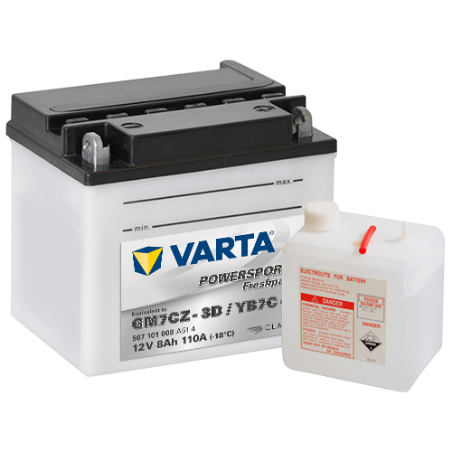 Varta Mc-batteri YB7C-A 12v 7Ah