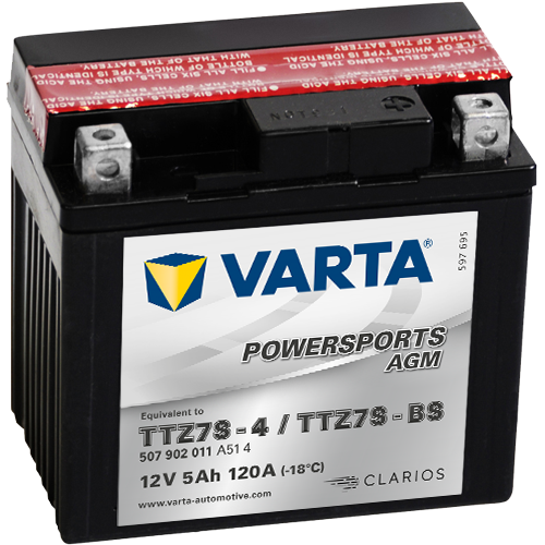 Varta Mc-batteri  AGM YTZ7S-BS 12v 5Ah