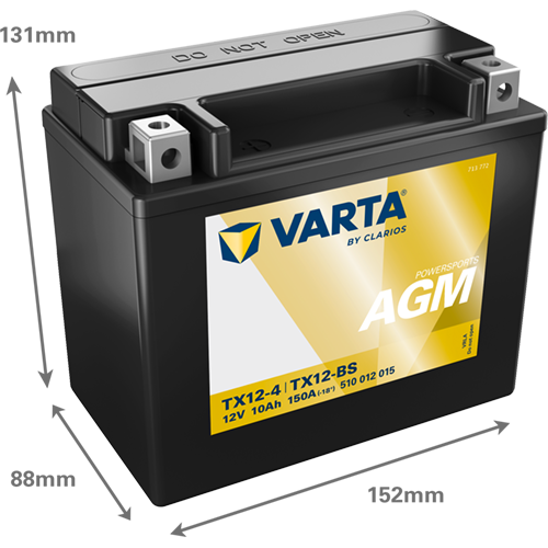 Varta MC AGM YTX12-BS 12V 10Ah