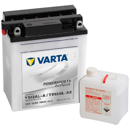 Varta Mc-batteri YB12AL-A2 12v 12Ah