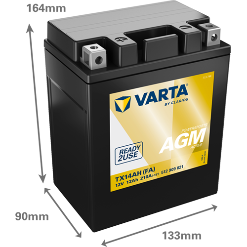 Varta MC AGM Active TX14AH 12V 12Ah