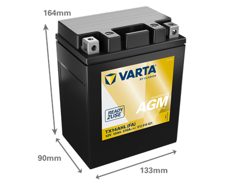 Varta MC AGM Active TX14AHL 12V 12Ah