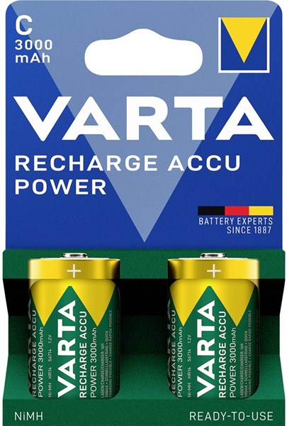 VARTA Laddbart C 3000mAh 1,2V NiMh 2st
