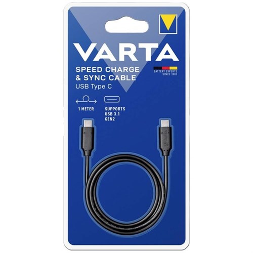 Varta ladd & synkkabel USB typ C