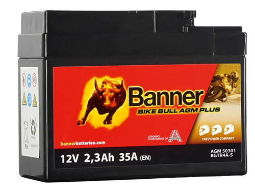 Banner MC AGM PLUS GTR4A-S 12V 2,3Ah