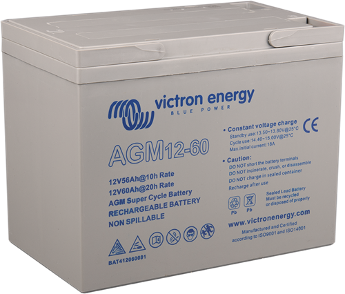 Victron 12V/60Ah AGM Super Cycle Batt. (M6)
