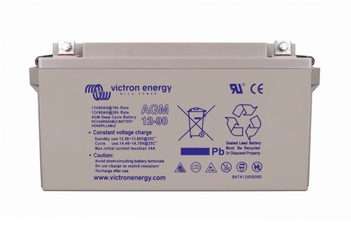 Victron 12V 90Ah AGM Deep Cycle Batteri.