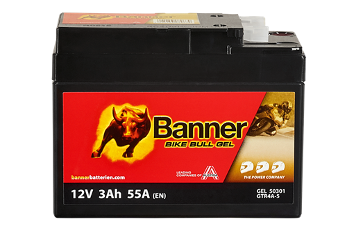 Banner Mc Batteri GEL  GTR4A-5 12V 3Ah