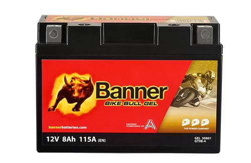 Banner Mc Batteri GEL  GT9B-4 12V 8Ah