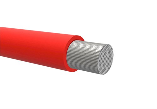 Batterikabel, 10mm2, RÖD 1m