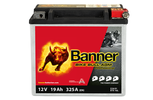 Banner Mc Batteri AGM  PRO  ETX16L 12V 19Ah