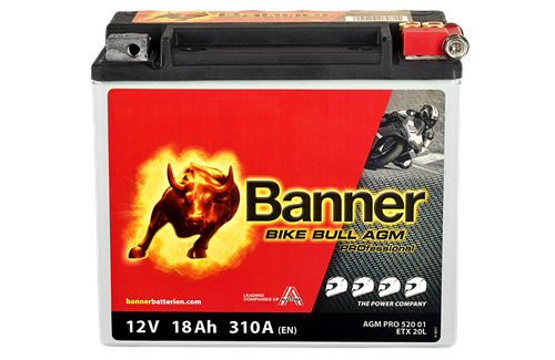 Banner Mc Batteri AGM  PRO  ETX20L 12V 18Ah
