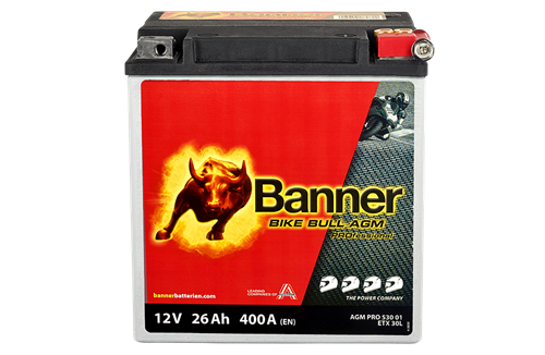 Banner Mc Batteri AGM  PRO  ETX30L 12V 26Ah