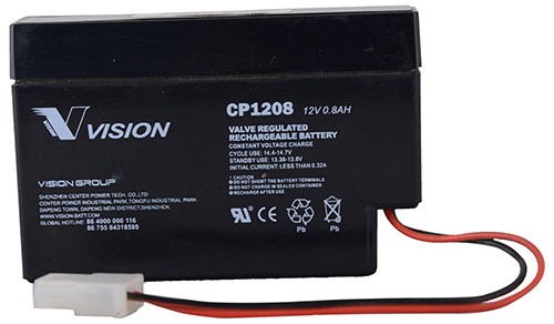 Vision Vrla 12V 0,8Ah Kabel