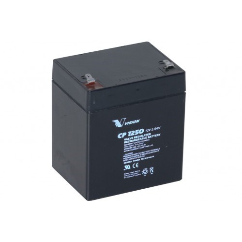 Vision Vrla 12V 5Ah (T2=6.3mm)