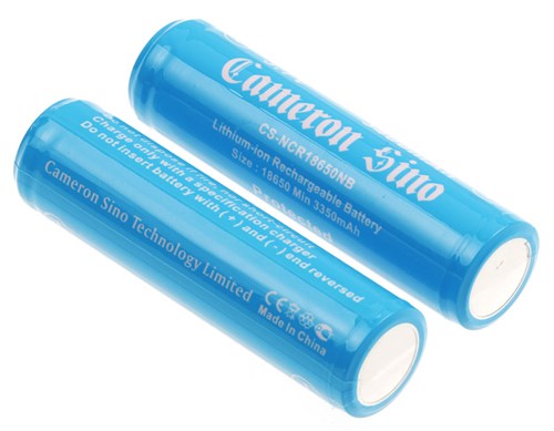 18650 CS Litium 3,6V 3,4Ah HT pcm 2-Pack