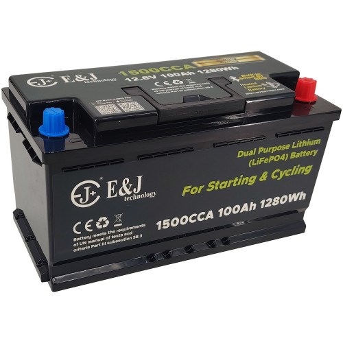 E&J Litium 12V 100Ah Start BT