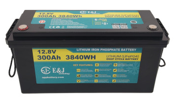 E&J Litium 12V 300Ah Heat - BT