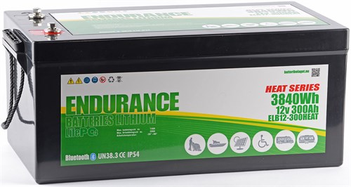 Endurance Litium 12V 300Ah Heat & BL
