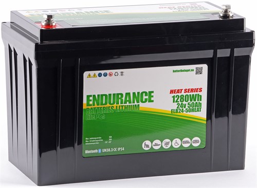 Endurance Litium 24V 50Ah Heat & BL