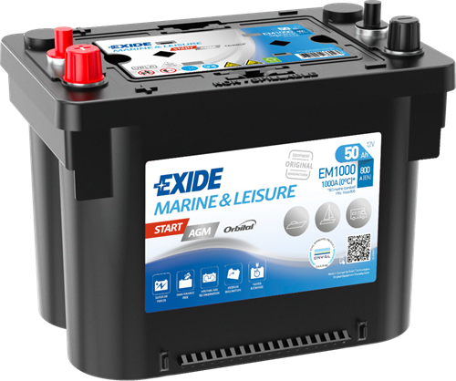 Exide Dual AGM 12V 50Ah