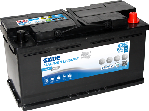 Exide Dual AGM 12v 95Ah
