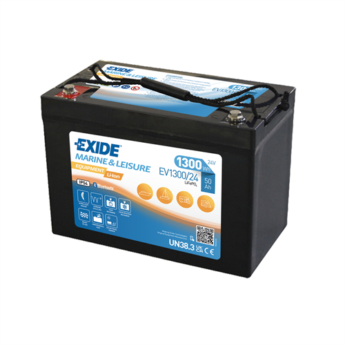 Exide  Litium 24v 50Ah Heat-Bluetooth