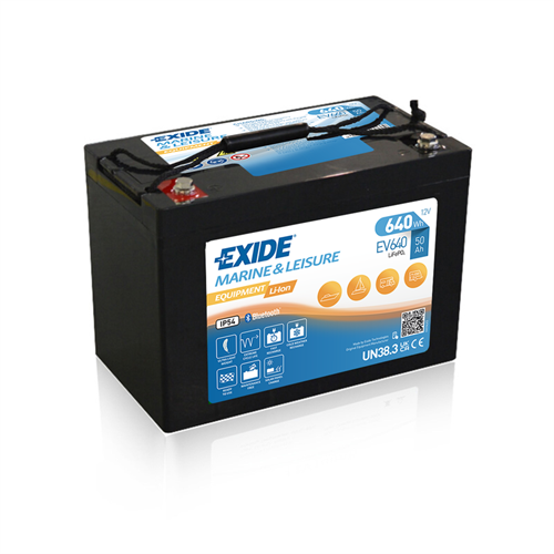 Exide  Litium 12v 50Ah  Heat-Bluetooth