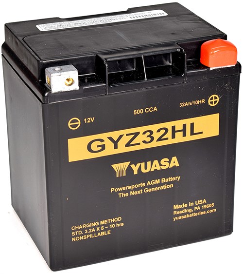 Yuasa Mc batteri Hög Effekt AGM 12v 33,7 Ah