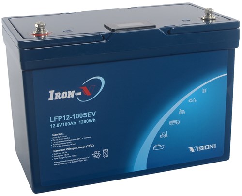 Vision Litium 12V 100Ah Heat,BT&Disp