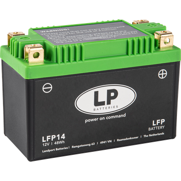 LP Litium Mc batteri YTX14-BS mfl. 12v 48Wh