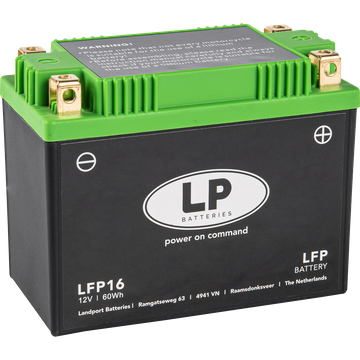 LP Litium Mc batteri YTX15L-BS mfl. 12v 60Wh