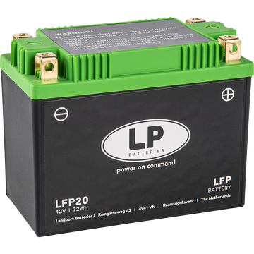 LP Litium Mc batteri YTX20L-BS mfl. 12v 72Wh