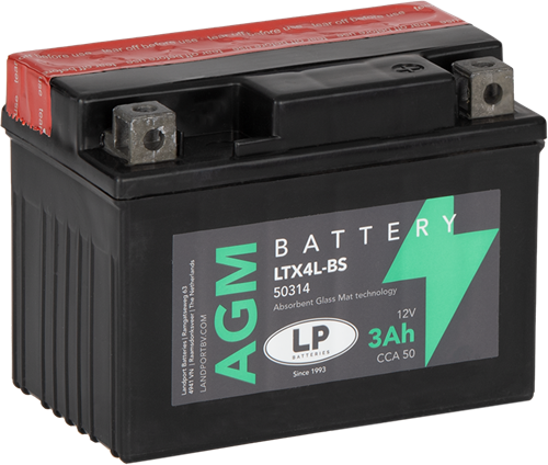 LP Mc Batteri AGM 12V 3,5Ah YTX4L-BS