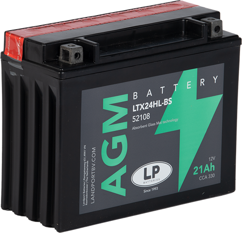 LP Mc Batteri AGM 12v 21Ah YTX24HL-BS