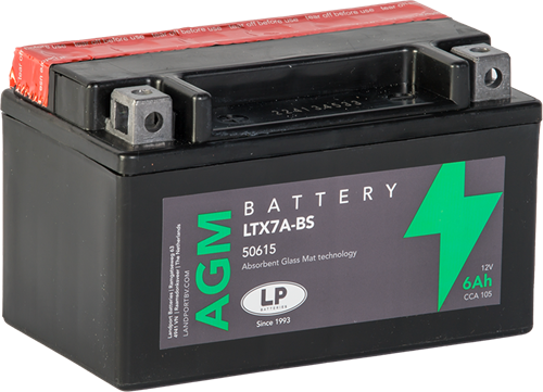 LP Mc Batteri AGM 12v 6Ah YTX7A-BS