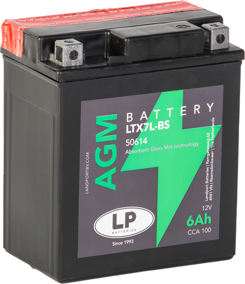 LP Mc Batteri AGM 12v 6Ah YTX7L-BS